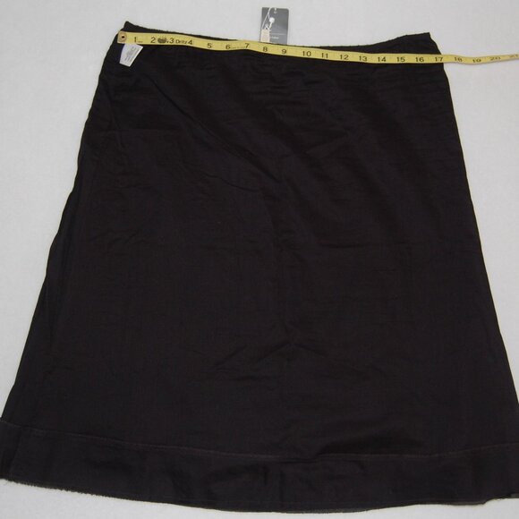 NWT Eileen Fisher Organic Cotton, Textured Peasant Skirt, Black, Petite M - Picture 9 of 10